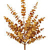 Vickerman 28" Gold Artificial Eucalyptus Glitter Spray, 2 per bag. Image 1