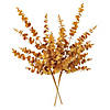Vickerman 28" Gold Artificial Eucalyptus Glitter Spray, 2 per bag. Image 3