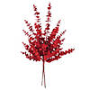 Vickerman 28" Red Artificial Eucalyptus Glitter Spray, 2 per bag. Image 1