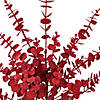 Vickerman 28" Red Artificial Eucalyptus Glitter Spray, 2 per bag. Image 2