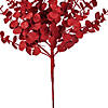 Vickerman 28" Red Artificial Eucalyptus Glitter Spray, 2 per bag. Image 3