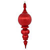 Vickerman 28" Red Shiny Finial Ornament Image 1