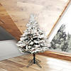 Vickerman 3.5&#39; Flocked Alberta Christmas Tree - Unlit Image 3