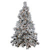 Vickerman 3.5' Flocked Alberta Christmas Tree with Clear Lights Image 1