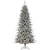 Vickerman 3.5' Platinum Fir Artificial Christmas Pencil Tree, Unlit Image 1