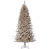 Vickerman 3.5' Platinum Fir Artificial Christmas Pencil Tree, Warm White Dura-Lit&#174; LED Lights Image 1