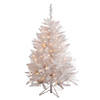 Vickerman 3.5' Sparkle White Spruce Christmas Tree with Clear Lights Image 1