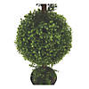 Vickerman 3' Artificial Double Ball Green Boxwood Topiary in Pot - UV Resistant Image 2