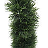 Vickerman 3' Artificial Potted Green Cedar Spiral Tree Image 2
