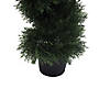Vickerman 3' Artificial Potted Green Cedar Spiral Tree Image 3