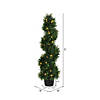 Vickerman 3' Artificial Potted Green Cedar Spiral Tree Image 2