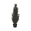 Vickerman 3' Artificial Potted Green Cedar Tree - UV Resistant Image 1