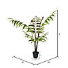 Vickerman 3' Artificial Potted Leather Fern Image 2