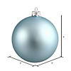 Vickerman 3" Baby Blue Matte Ball Ornament, 12 per Bag Image 2