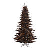 Vickerman 3' Black Fir Christmas Tree with Clear Lights Image 1