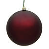 Vickerman 3" Burgundy Matte Ball Ornament, 12 per Bag Image 1