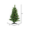 Vickerman 3' Cheyenne Pine Artificial Christmas Tree, Unlit Image 2