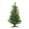 Vickerman 3' Cheyenne Pine Christmas Tree with Multi-Colored LED Lights Image 1