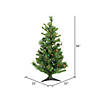 Vickerman 3' Cheyenne Pine Christmas Tree with Multi-Colored LED Lights Image 2