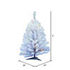 Vickerman 3' Crystal White Spruce Christmas Tree with Multi-Colored LED Lights Image 2
