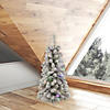 Vickerman 3' Flocked Kodiak Spruce Christmas Tree with Multi-Colored Lights Image 2