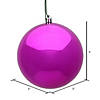 Vickerman 3" Fuchsia Shiny Ball Ornament, 12 per Bag Image 3