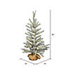 Vickerman 3' Langford Fir Artificial Christmas Tree Image 1