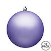 Vickerman 3" Lavender Matte Ball Ornament, 12 per Bag Image 2