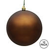 Vickerman 3" Mocha Matte Ball Ornament, 12 per Bag Image 2