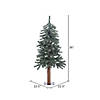 Vickerman 3' Natural Bark Alpine Artificial Christmas Tree, Unlit Image 2