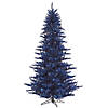 Vickerman 3' Navy Blue Fir Christmas Tree with Blue Lights Image 1