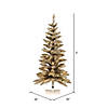 Vickerman 3' Platinum Fir Artificial Christmas Pencil Tree, Warm White Dura-Lit&#174; LED Lights Image 3