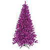 Vickerman 3' Purple Christmas Tree with Purple LED Lights Image 1