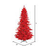 Vickerman 3' Red Fir Artificial Christmas Tree, Unlit Image 1
