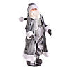 Vickerman 3' Silver Santa Doll with Stand Image 1