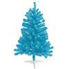 Vickerman 3' Sky Blue Christmas Tree with Teal LED Lights Image 1