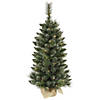 Vickerman 3' Snow Tipped Mixed Pine and Berry Christmas Tree with Clear Lights Image 1