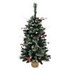 Vickerman 3' Snow Tipped Pine and Berry Artificial Christmas Tree Unlit Image 1