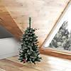 Vickerman 3' Snow Tipped Pine and Berry Artificial Christmas Tree Unlit Image 4