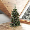 Vickerman 3' Snow Tipped Pine and Berry Christmas Tree with Clear Lights Image 3