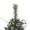 Vickerman 3' Snow Tipped Pine and Berry Christmas Tree with Warm White LED Lights Image 2