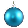 Vickerman 3" Turquoise Matte Ball Ornament, 12 per Bag Image 1