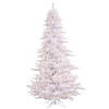 Vickerman 3' White Fir Slim Christmas Tree with Warm White LED Lights Image 1