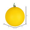 Vickerman 3" Yellow Matte Ball Ornament, 12 per Bag Image 3