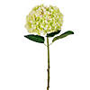 Vickerman 30" Apple Green Large Artificial Hydrangea with leaves on Stem. Image 1