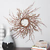 Vickerman 30" Artificial Brown Thicket Imitated Branch Wreath Image 1