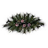 Vickerman 30" Artificial Long Leaf Pine with Seeded Cedar, Eucalyptus Foliage, and Pinecones 3 Candle Holder Image 1
