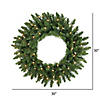 Vickerman 30" Camdon Fir Artificial Christmas Wreath, Clear Dura-lit Incandescent Mini Lights Image 4