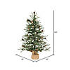 Vickerman 30" Carmel Pine Christmas Tree with Clear Lights Image 1