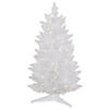 Vickerman 30" Sparkle White Spruce Pencil Artificial Christmas Tree, Clear Dura-lit Incandescent Lights Image 1